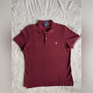 Ralph Lauren Boys Polo Shirt Burgundy XL (Youth)